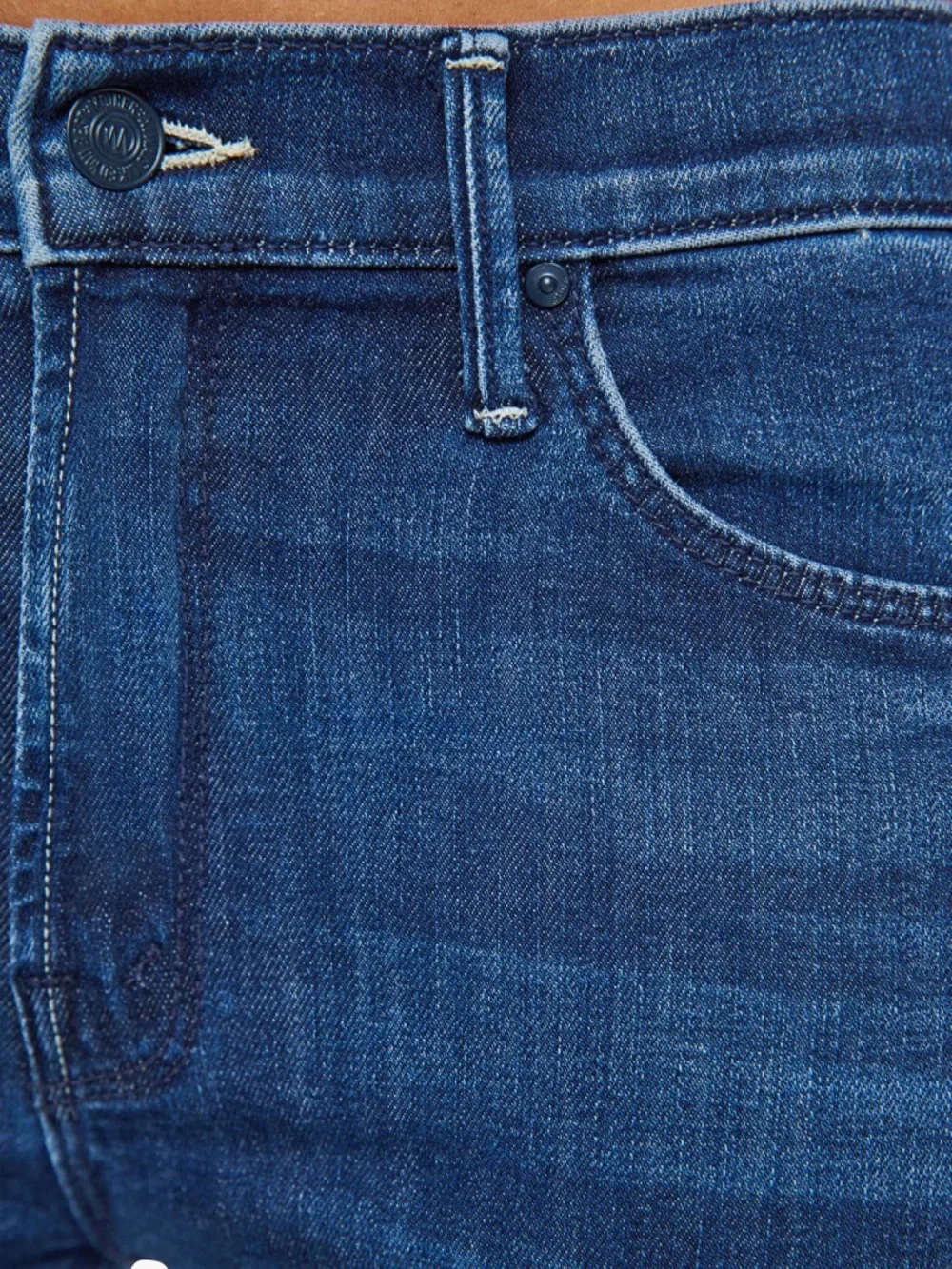 MOTHER The Mid Rise Dazzler Ankle Fray Jean Fancy Meeting You Here size 28 NWT - Picture 5 of 11